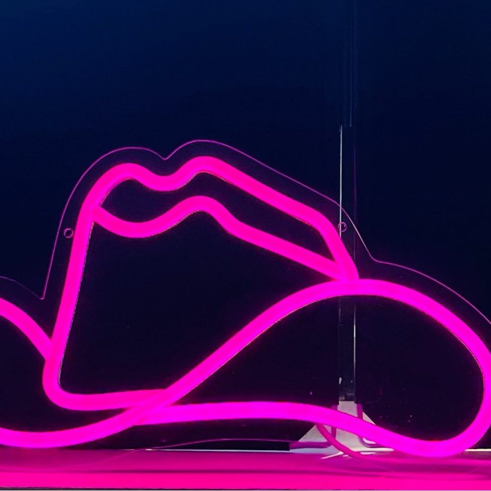 Super fun western neon pink light